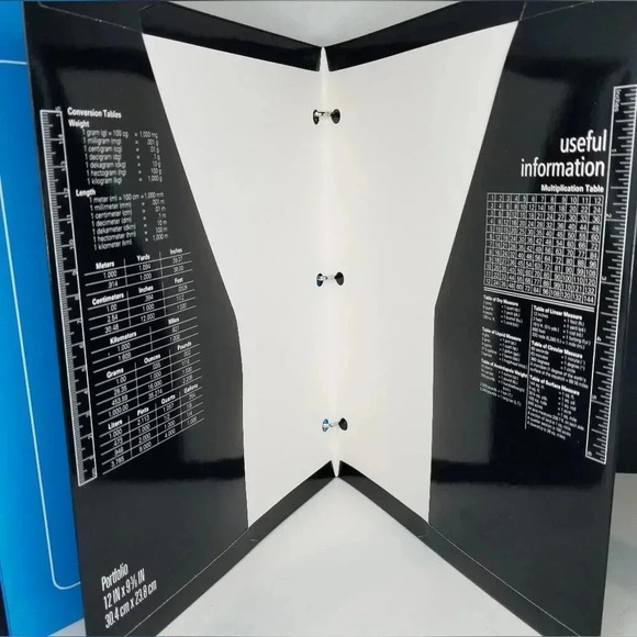 {Mead} Trapper Keeper Binder, Blue Vintage Retro 80s Look Shapes and Las… - Picture 3 of 6